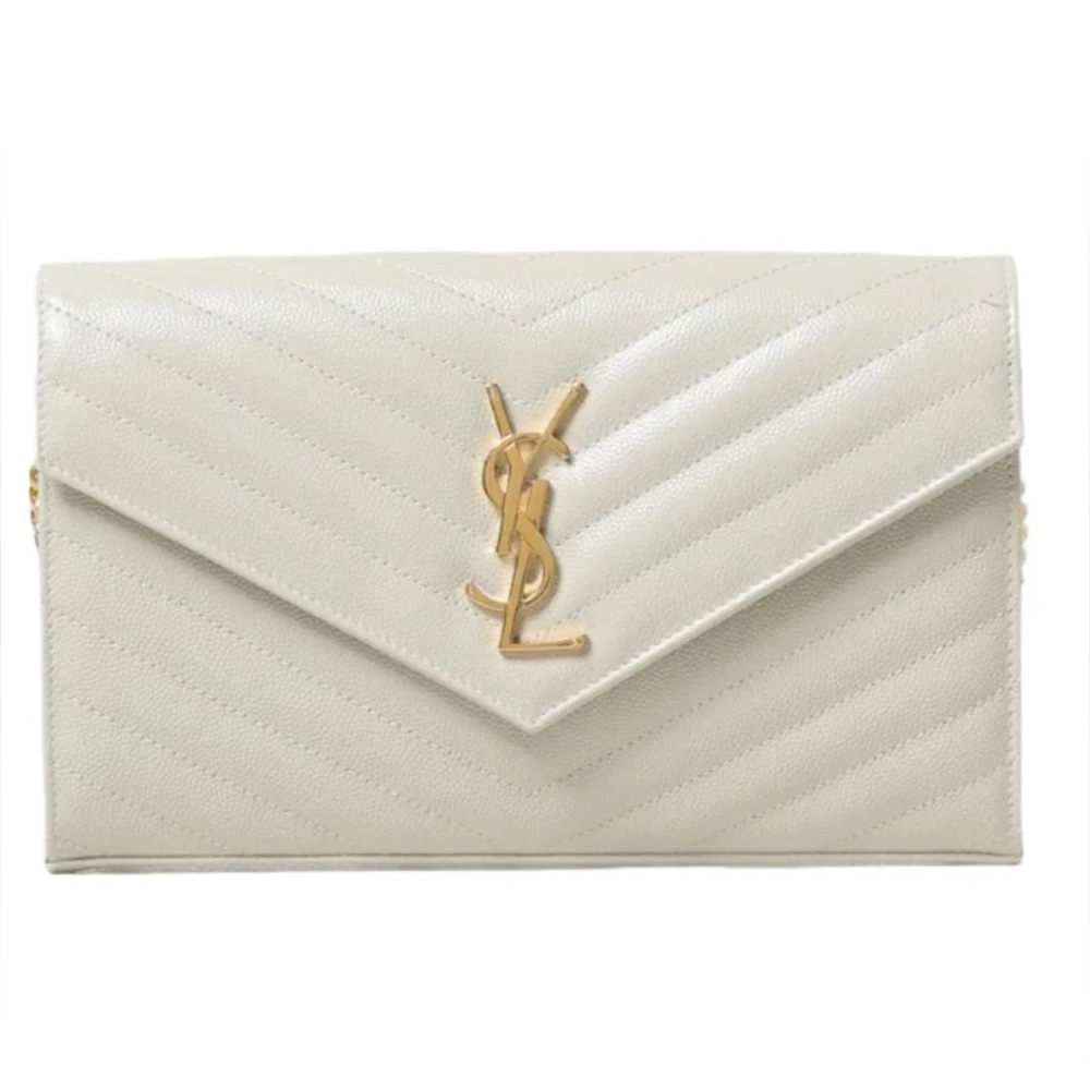 New Saint Laurent Cassandre Monogram chain wallet